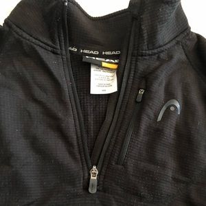 Head Men’s Black Quarter Zip Long Sleeve Top